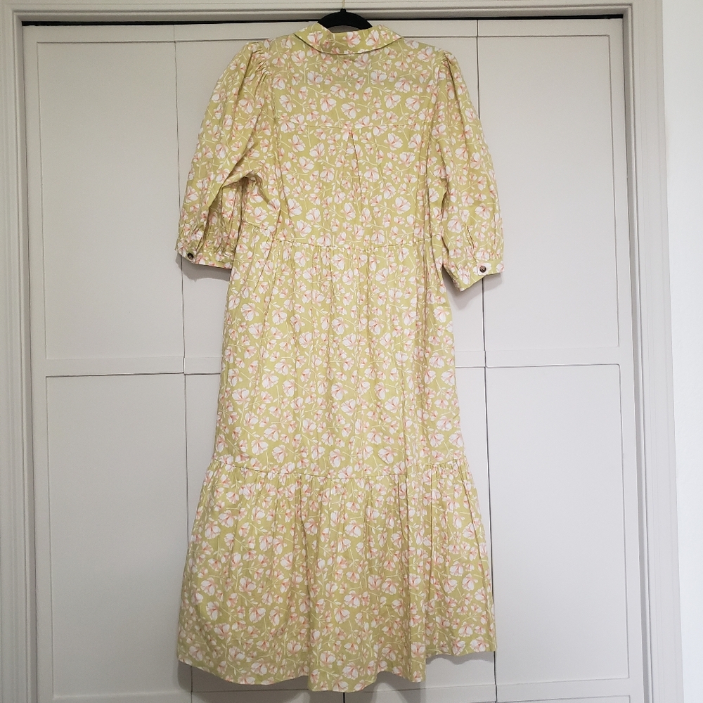 Floral Yellow Maxi Dress - Picture 11 of 11